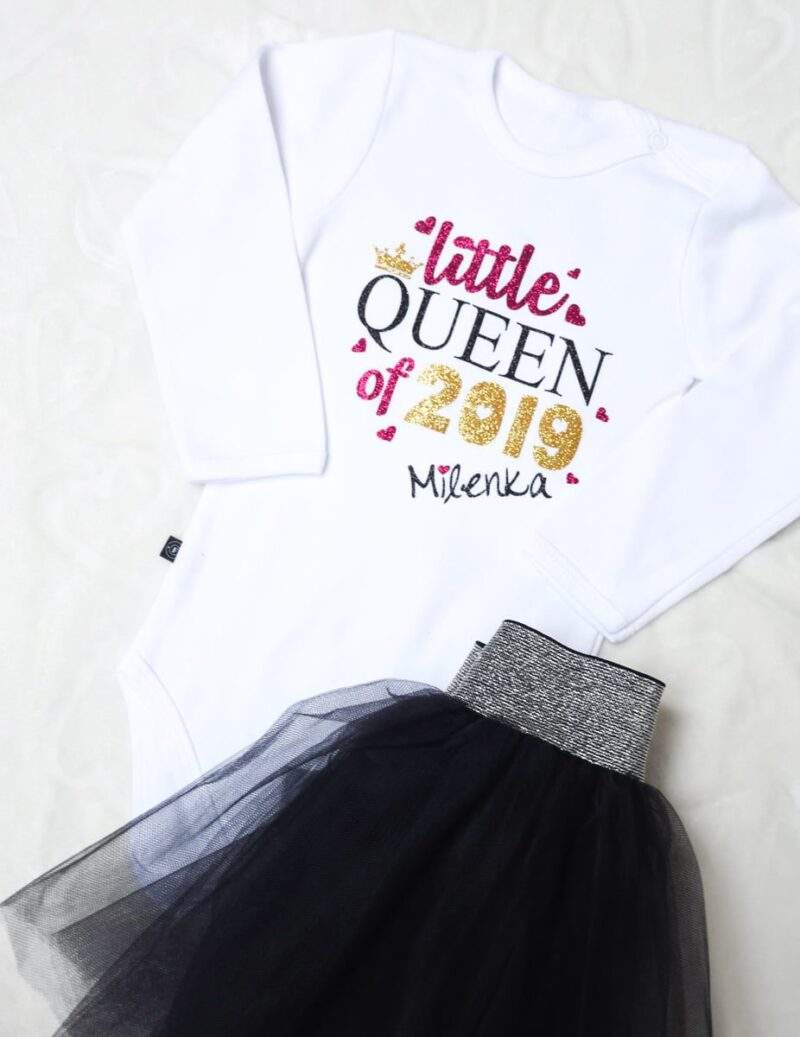 Body/Koszulka Little Queen + Imię - obrazek 2