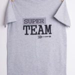 Koszulka SLIM z napisem Super team rozmiar S
