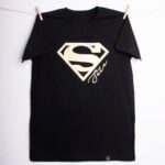 Koszulka SLIM czarna SuperTata rozmiar L