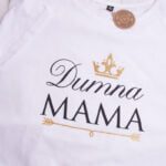 Koszulka z wydłużonym tyłem damska rozmiar XL Dumna Mama