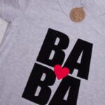 Koszulka damska szara w rozmiarze M z nadrukiem BA BA