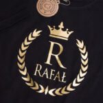 Koszulka czarna z krótkim rękawem rozmiar 116 wieniec z imieniem Rafał