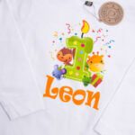 Koszulka z długim rękawem na roczek Leon rozmiar 98