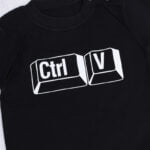 Koszulka czarna z krótkim rękawem rozmiar 68 Ctrl+V