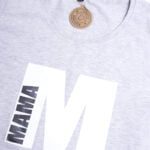 Koszulka damska szara standardowa M mama rozmiar XL