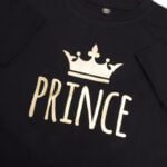 Koszulka czarna z krótkim rękawem Prince rozmiar 110
