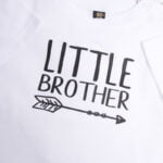Koszulka biała z krótkim rękawem Little brother rozmiar 80