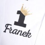 Koszulka biała z długim rękawem na roczek Franek rozmiar 92
