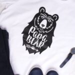 Koszulka męska z niedźwiedziem papa bear