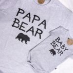 Komplet dla taty i dziecka "Papa bear & baby bear"