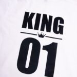 Koszulka męska biała rozmiar S Slim King 01