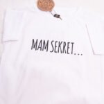 Koszulka biała z krótkim rękawem rozmiar 92 Mam sekret