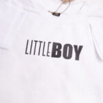 Koszulka biała z krótkim rękawem rozmiar 68 Pizza Little Boy
