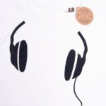 Koszulka męska biała rozmiar M standard  Słuchawki