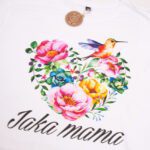 Koszulka biała damska rozmiar XXL luźna Jaka mama