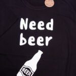 Koszulka męska czarna rozmiar XXL standard  Need beer