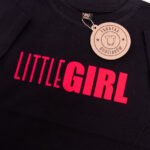 Koszulka czarna z krótkim rękawem rozmiar 86 Little Girl