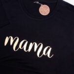 Koszulka czarna damska rozmiar XXL standard złota mama