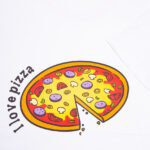Koszulka męska biała rozmiar XXL standard I love pizza