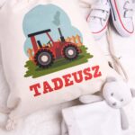 Worek z traktorem i imieniem dziecka