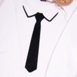 Body białe z długim rękawem Krawat rozmiar 74