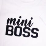 Koszulka biała z krótkim rękawem Mini boss w rozmiarze 98