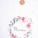 Koszulka biała damska rozmiar XL standard Wieniec mama