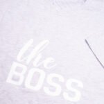Koszulka męska szara standard The Boss rozmiar XL