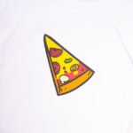 Koszulka biała z krótkim rękawem kawałek pizzy rozmiar 86