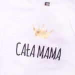 Koszulka biała z krótkim rękawem Cała mama z koroną rozmiar 92