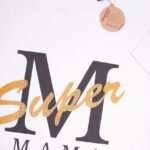 Koszulka biała damska rozmiar M fason standard Super Mama