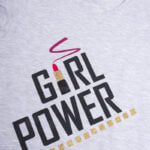 Koszulka damska szara standardowa rozmiar S Girl Power
