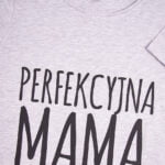 Koszulka damska szara rozmiar S  fason luźny tył Perfekcyjna Mama
