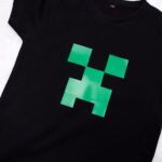 Koszulka z zielonym logo minecraft