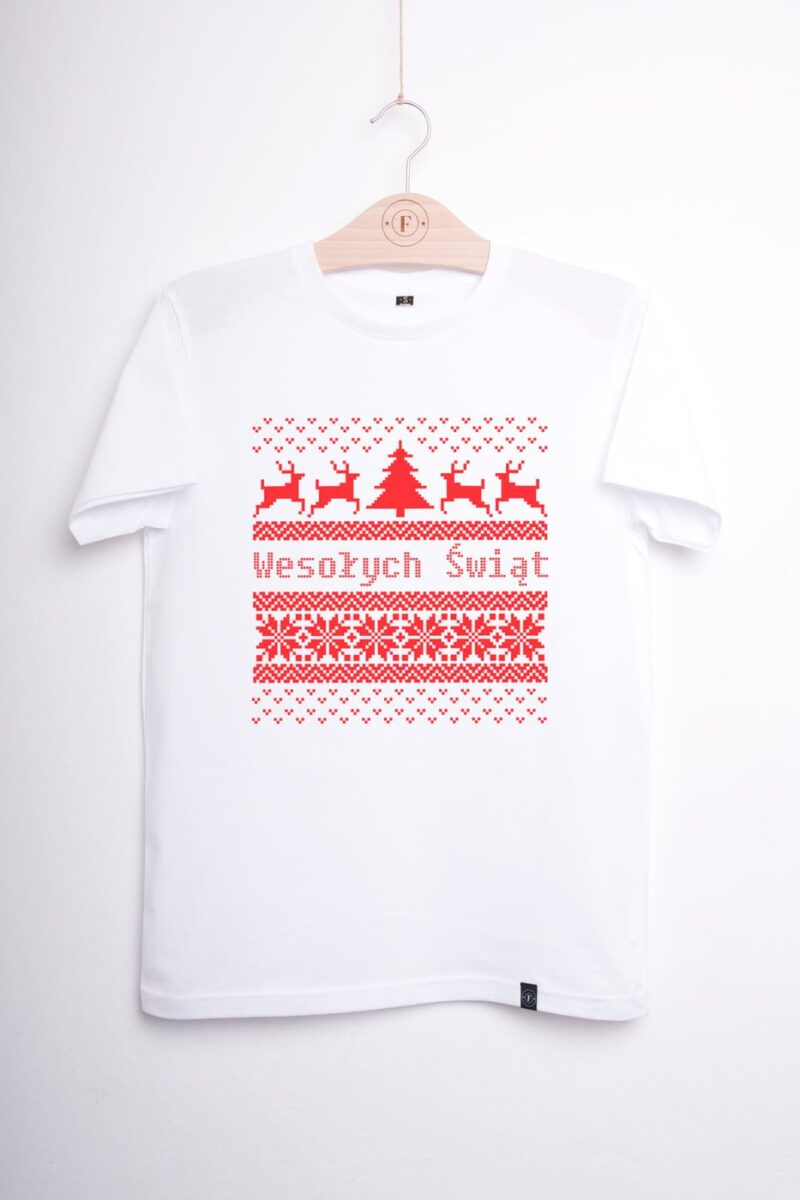 Koszulka męska z nadrukiem sweterka