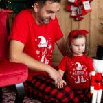 Piżama dziecięca świąteczna Elf
