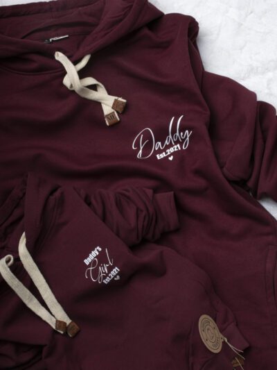 Bluza unisex z kapturem Daddy est.