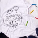 Koszulka męska kolorowanka z napisem odlotowy tata + pastele