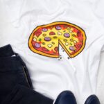 Koszulka z nadrukiem dla taty pizza
