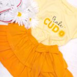 Koszulka dla dziecka małe cudo z pomarańczą krótki rękaw