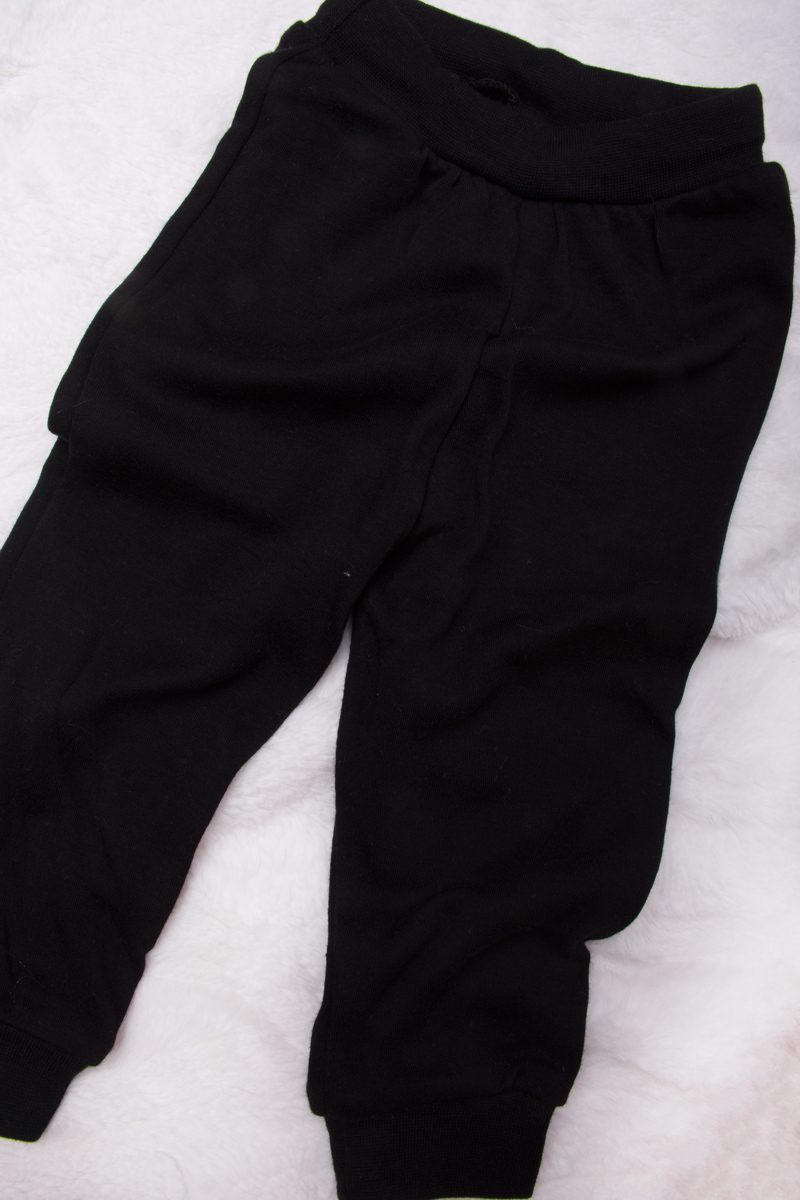 Czarne spodnie rozmiar 74