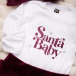 Zestaw świąteczny Santa Baby ze spódniczką i opaską