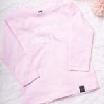 Różowa koszulka z długim rękawem słodziak