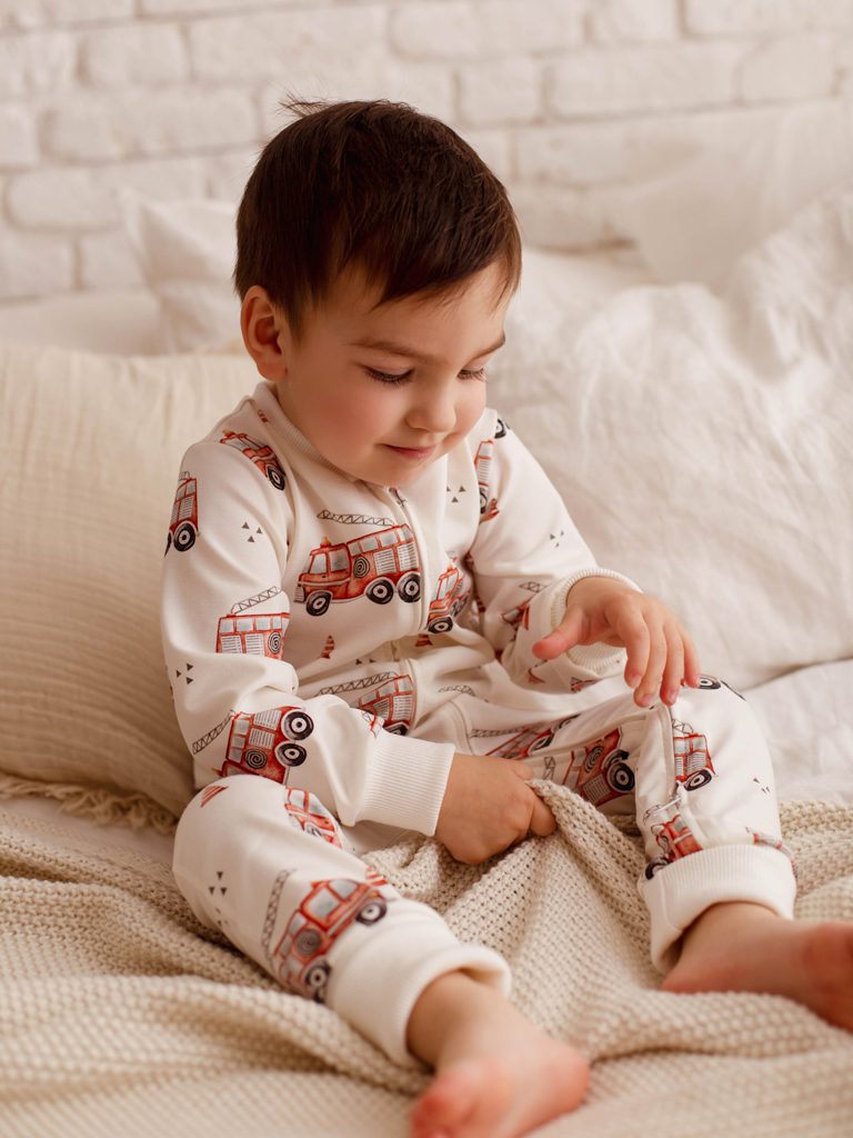 Pajac dla niemowlaka na suwak straż - obrazek 3