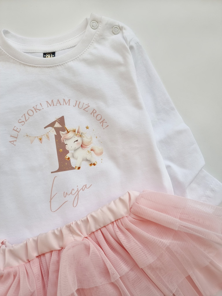Koszulka Ale szok! Mam już rok! jednorożec