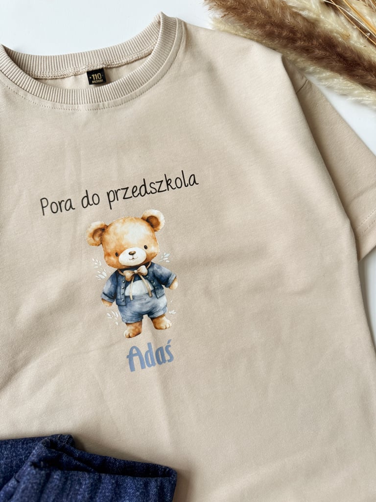Koszulka dziecięca misio pora do przedszkola