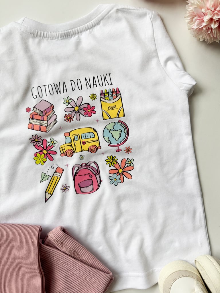 Koszulka dziecięca gotowa do nauki