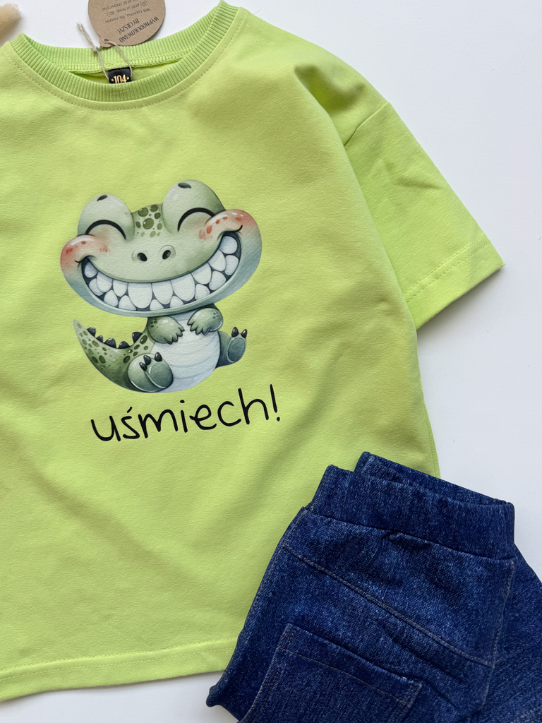 Koszulka dziecięca krokodyl uśmiech!