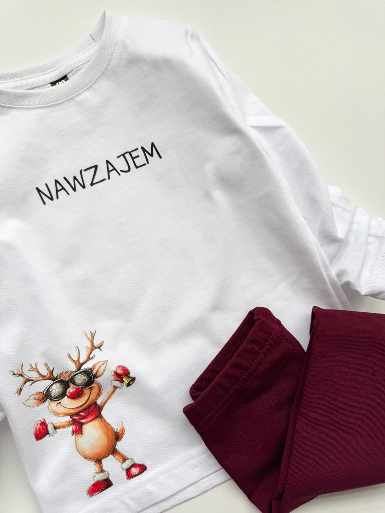 Koszulka dla dziecka z reniferkiem nawzajem