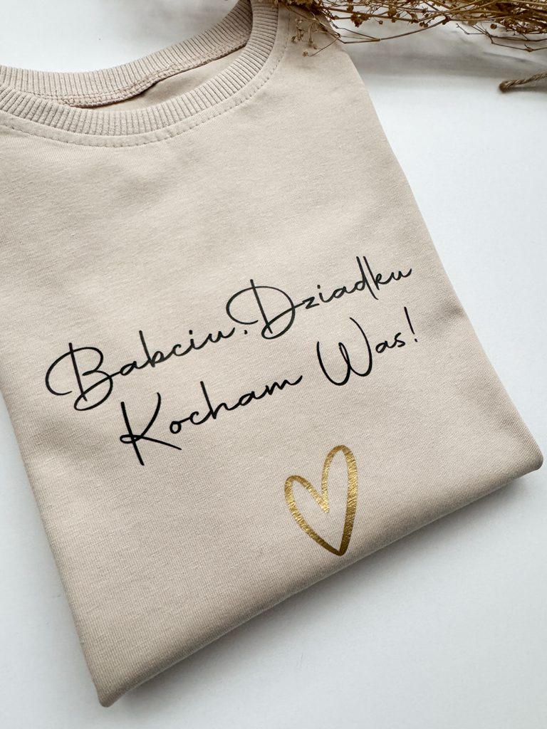 Koszulka dla dziecka Kocham Cię Babciu / Dziadku